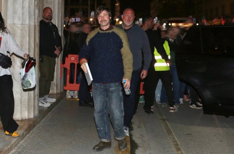 Μπραντ Πιτ: Νέες εικόνες από τα γυρίσματα της νέας του ταινία στην πλατεία Κοτζιά