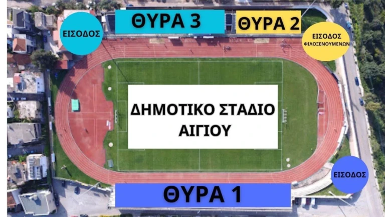 Τα μέτρα που θα ισχύσουν στον αγώνα Κυπέλλου Παναιγιάλειος-Παναχαϊκή