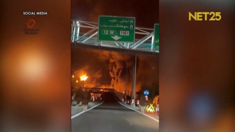 Μέση Ανατολή: Νέα βίντεο από την φωτιά σε εγκαταστάσεις αποθήκευσης καυσίμων στην Τεχεράνη – Τεράστιες φλόγες και πυκνός καπνός στον νυχτερινό ουρανό