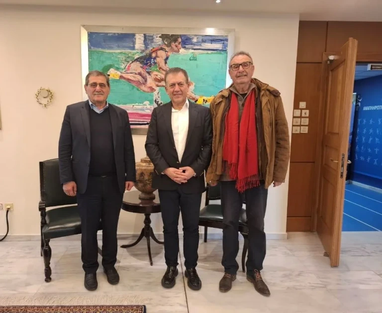 Συνάντηση του Δημάρχου με τον Υπουργό Αθλητισμού Γ. Βρούτση, για το Παμπελοποννησιακό