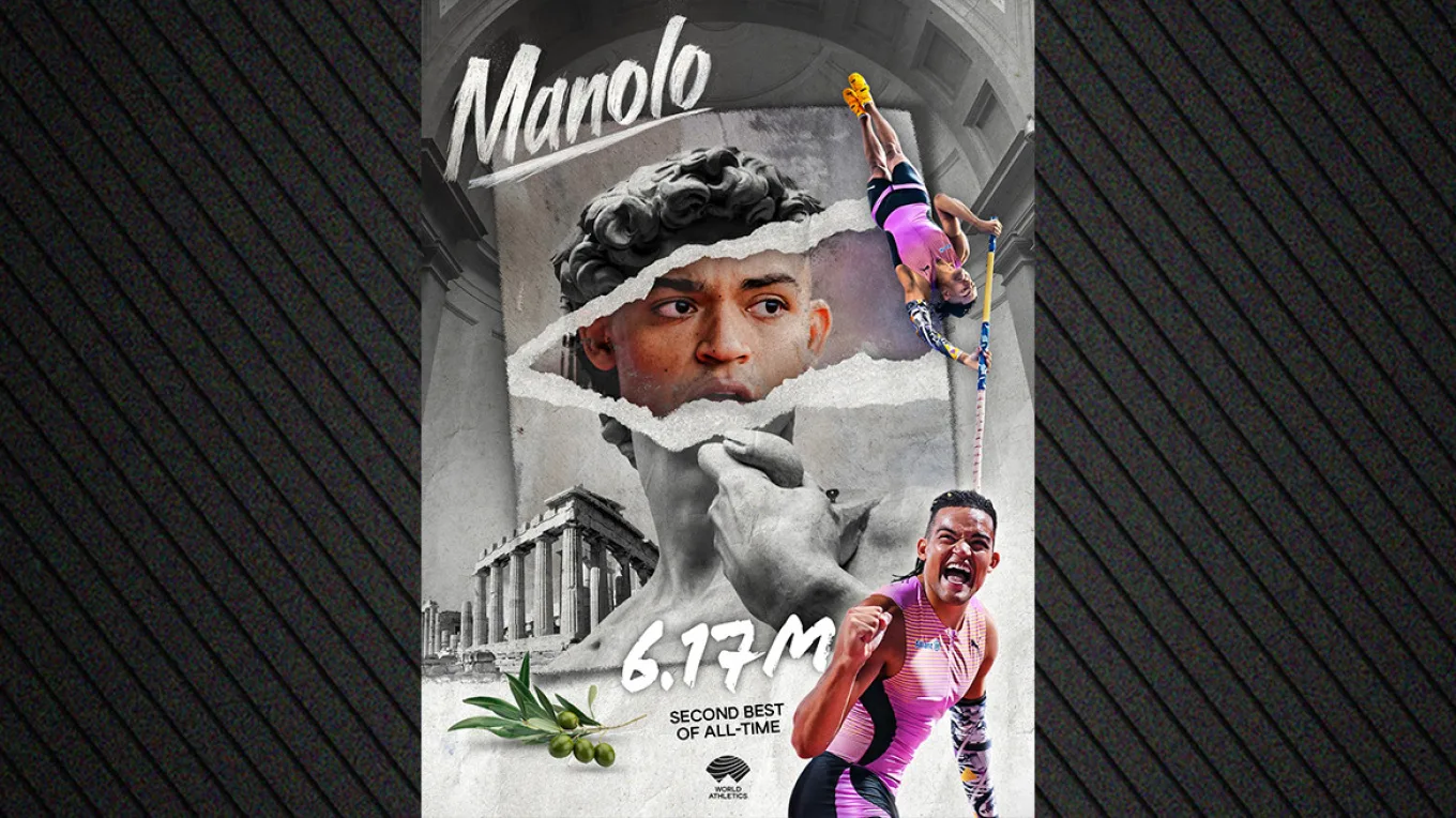 Επικό το εικαστικό της World Athletics για το μεγάλο ρεκόρ του Καραλή