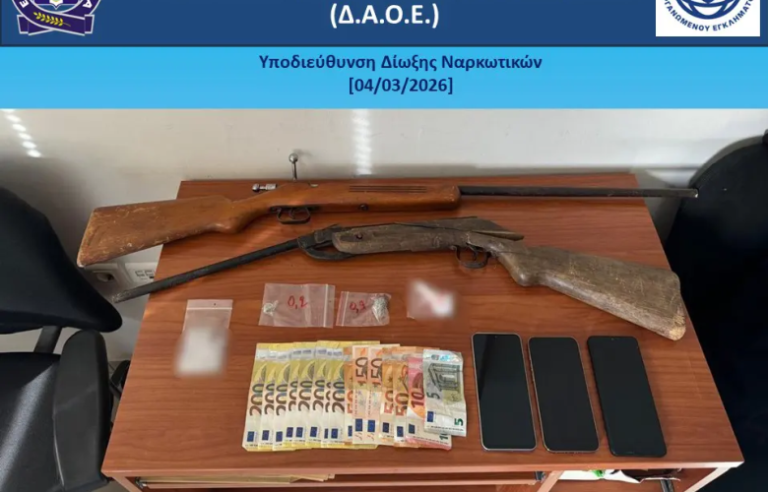 Συνελήφθησαν δύο άτομα για διακίνηση ναρκωτικών στον Πύργο