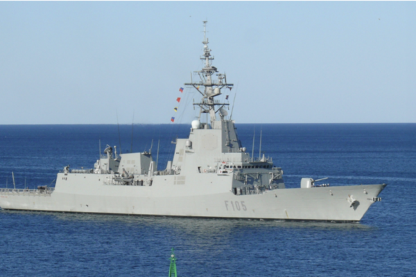 Spain ultimately sends the frigate “Cristóbal Colón” to Cyprus, the most modern ship of its Navy