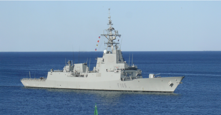 Spain ultimately sends the frigate “Cristóbal Colón” to Cyprus, the most modern ship of its Navy